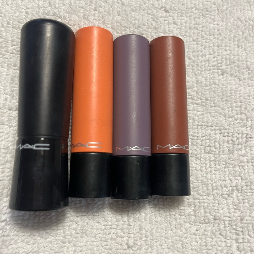 MAC Lipstick Set -Orange, Purple, Brown